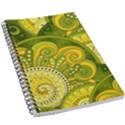 Doodles Patterns Ornament Vector Flowers Green 5.5  x 8.5  Notebook View1