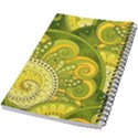 Doodles Patterns Ornament Vector Flowers Green 5.5  x 8.5  Notebook View2