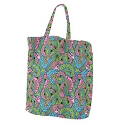 Background Texture Paisley Pattern Giant Grocery Tote by Salman4z