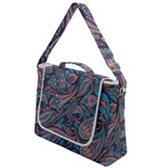 Background Ornament Paisley Box Up Messenger Bag by Salman4z