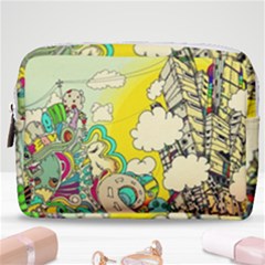 Doodle Wallpaper Artistic Surreal Make Up Pouch (medium) by Salman4z