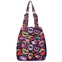 Funny Monster Mouths Center Zip Backpack by Salman4z