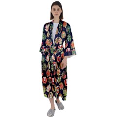 Ugly Christmas Maxi Satin Kimono by Salman4z