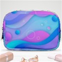 Colorful Blue Purple Wave Make Up Pouch (Small) View1