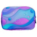 Colorful Blue Purple Wave Make Up Pouch (Small) View2