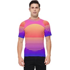 Sunset Summer Time Men s Short Sleeve Rash Guard by Salman4z