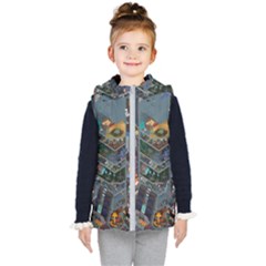 Fictional Character Cartoons Kids  Hooded Puffer Vest by Salman4z