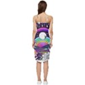 Rainbow Fun Cute Minimal Doodle Drawing Art Wrap Frill Dress View4