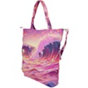 Waves Ocean Sea Tsunami Nautical 5 Shoulder Tote Bag View2