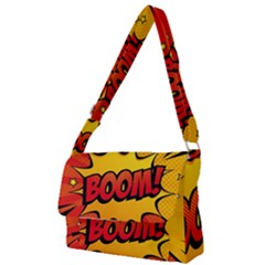 Explosion Boom Pop Art Style Full Print Messenger Bag (s) by Sudheng