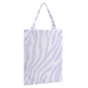 Grey Zebra Vibes Animal Print  Classic Tote Bag View2