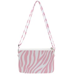 Pink Zebra Vibes Animal Print  Double Gusset Crossbody Bag by ConteMonfrey