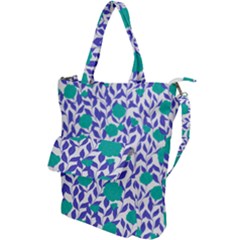 Green Flowers On The Wall Shoulder Tote Bag by ConteMonfrey