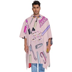 Manicure Men s Hooded Rain Ponchos by SychEva