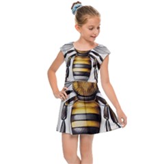 Bee Beekeeping Kids  Cap Sleeve Dress by Simbadda