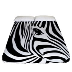 Animal Cute Pattern Art Zebra Fitted Sheet (california King Size) by Amaryn4rt