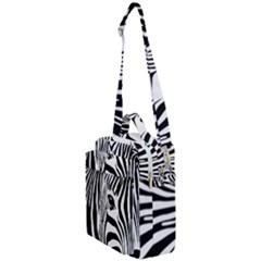 Animal Cute Pattern Art Zebra Crossbody Day Bag by Amaryn4rt