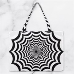 Spider Web Hypnotic Zipper Medium Tote Bag by Amaryn4rt