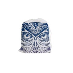 Owl Drawstring Pouch (small) by Amaryn4rt