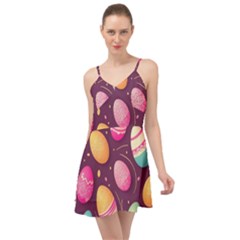 Easter Eggs Egg Summer Time Chiffon Dress by Ravend