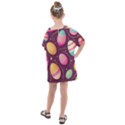 Easter Eggs Egg Kids  One Piece Chiffon Dress View2