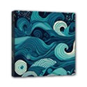 Waves Ocean Sea Abstract Whimsical Abstract Art Mini Canvas 6  x 6  (Stretched) View1