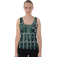 Printed Circuit Board Circuits Velvet Tank Top by Celenk