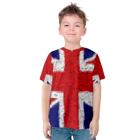 Union Jack Flag National Country Kids  Cotton Tee by Celenk