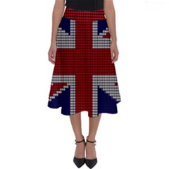 Union Jack Flag British Flag Perfect Length Midi Skirt by Celenk