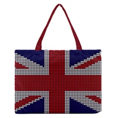 Union Jack Flag British Flag Zipper Medium Tote Bag by Celenk