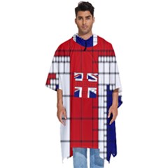 Union Jack Flag Uk Patriotic Men s Hooded Rain Ponchos by Celenk