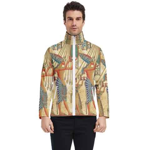 Egyptian Man Sun God Ra Amun Men s Bomber Jacket by Celenk