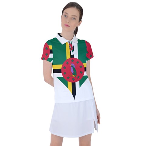 Heart Love Flag Antilles Island Women s Polo Tee by Celenk