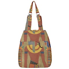 Egyptian Tutunkhamun Pharaoh Design Center Zip Backpack by Celenk