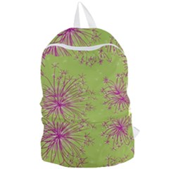 Dandelion Flower Background Nature Flora Drawing Foldable Lightweight Backpack by Uceng