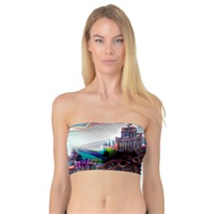 Abstract Art Psychedelic Art Experimental Bandeau Top by Uceng