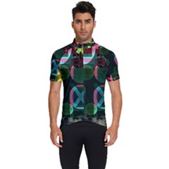 Abstract Color Texture Creative Men s Short Sleeve Cycling Jersey by Uceng