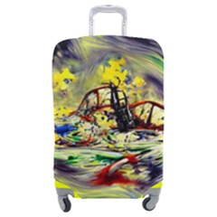 Abstract Arts Psychedelic Art Experimental Luggage Cover (medium) by Uceng