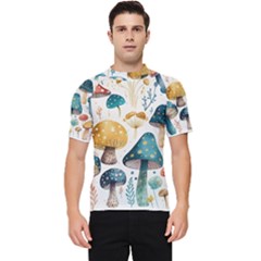 Mushroom Forest Fantasy Flower Nature Men s Short Sleeve Rash Guard by Uceng