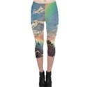 Abstract Art Psychedelic Arts Experimental Capri Leggings  View1