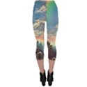 Abstract Art Psychedelic Arts Experimental Capri Leggings  View2