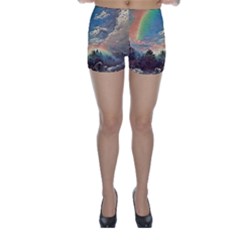 Abstract Art Psychedelic Arts Experimental Skinny Shorts by Uceng