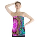 Abstract Art Psychedelic Experimental Strapless Top View1