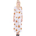 Oranges Quarter Sleeve Wrap Maxi Dress View1