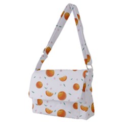 Oranges Full Print Messenger Bag (m) by SychEva