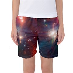 Astrology Astronomical Cluster Galaxy Nebula Women s Basketball Shorts by danenraven