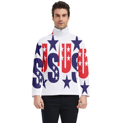 Usa Stars Fourth Of July Symbol America Usa Stars Men s Bomber Jacket by Wegoenart