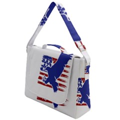 Usa Flag Eagle Symbol American Bald Eagle Country Box Up Messenger Bag by Wegoenart