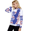 Usa Flag Eagle Symbol American Bald Eagle Country Women s Lightweight Drawstring Hoodie View2