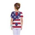 Yang Yin America Flag Abstract Art Asian Balance Kids  One Piece Tee View2